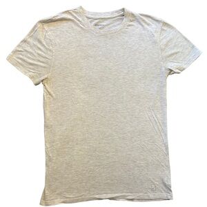 DEPARTWEST LIGHT GRAY MARBLED SHORT SLEEVE CREWNECK T-SHIRT SIZE MEDIUM